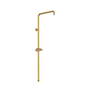 Picture of एक्स्पोज़्ड शॉवर पाइप विद हैंड शॉवर होल्डर - गोल्ड मैट PVD