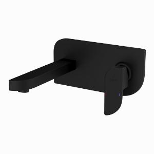 Picture of Exposed Part Kit of Single Lever Basin Mixer Wall Mounted - Black Matt