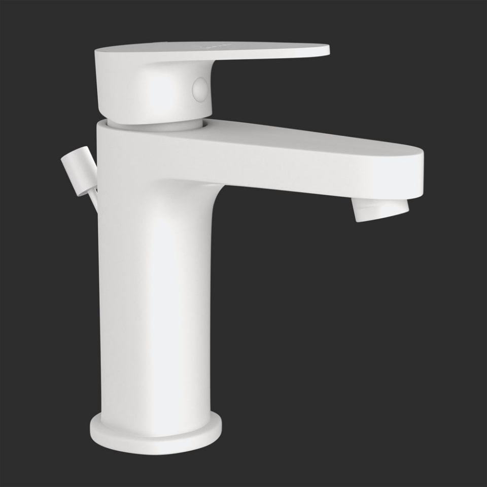 Picture of Single Lever Basin Mixer - White Matt