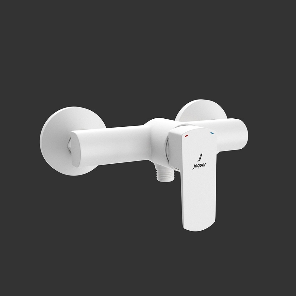 Picture of Single Lever Exposed Shower Mixer - White Matt