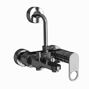 Picture of Single Lever Wall Mixer 3-in-1 System - Black Chrome