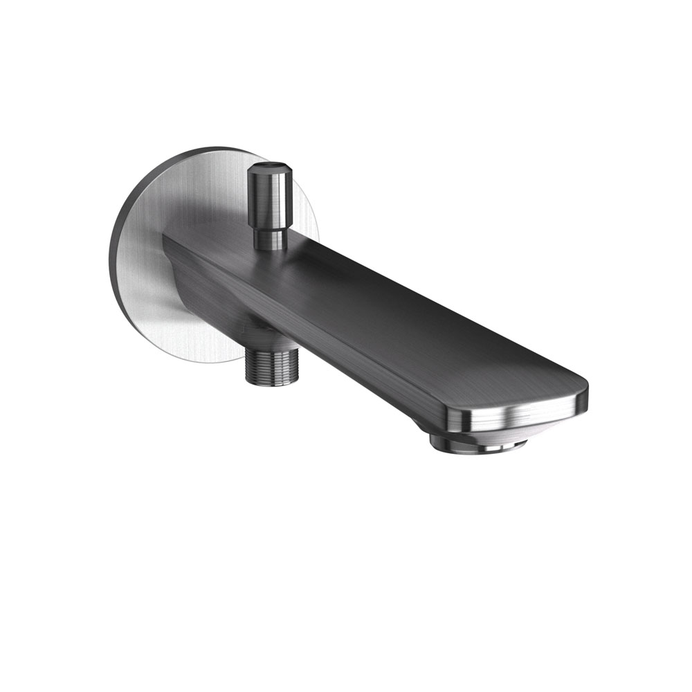Bathtub Spout with Button Attachment For Hand Shower with Wall Flange ...