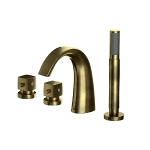Picture of Thermostatic Bath and Shower Mixer - Antique Bronze