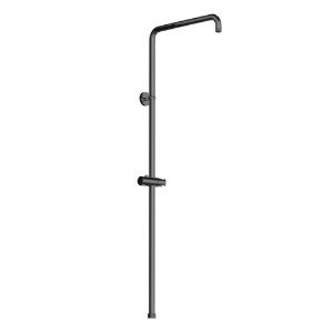 Picture of Exposed Shower Pipe with Hand Shower Holder - Black Chrome
