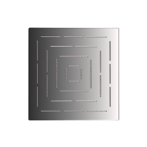 Picture of Square Shape Single Flow Maze Overhead Shower - Black Chrome