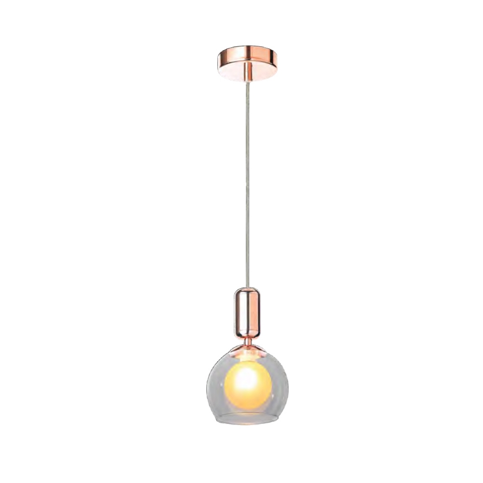 Picture of 1 Light clear globe glass