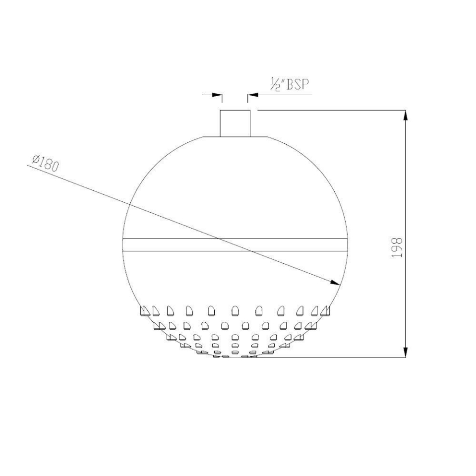 Chrome Plated Circular Shape LED Light Overhead Shower