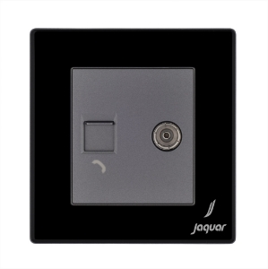 Picture of Television & Telephone Socket - Black