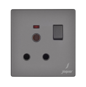 Picture of 16A Switched Socket With Indicator - Grey