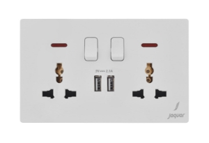 Picture of 13A Universal Switched Socket With Indicator - White