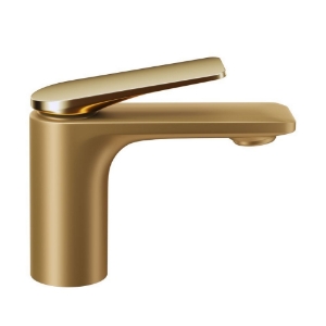 Picture of Single Lever Basin Mixer - Lever: Gold Bright PVD | Body: Gold Matt PVD