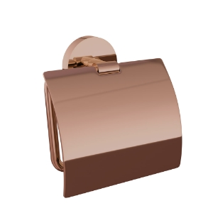 Picture of Toilet Roll Holder with Flap - Blush Gold PVD