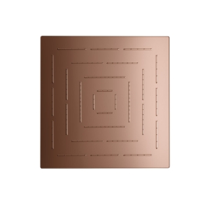 Picture of Square Shape Single Flow Maze Overhead Shower - Blush Gold PVD