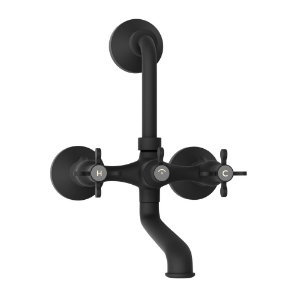 Picture of Wall Mixer with Provision For Overhead Shower - Black Matt