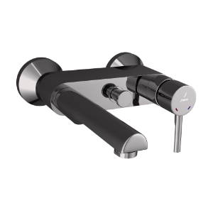 Picture of Single Lever Wall Mixer  - Black Chrome