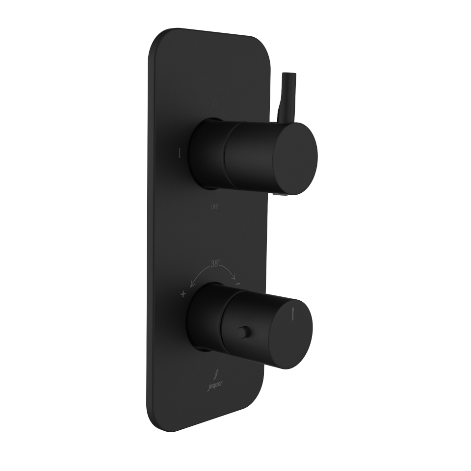 Picture of Aquamax Exposed Part Kit of Thermostatic Shower Mixer   - Black Matt