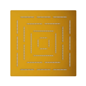 Picture of Square Shape Single Flow Maze Overhead Shower - Gold Bright PVD