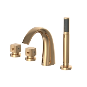 Picture of Thermostatic Bath and Shower Mixer -Auric Gold