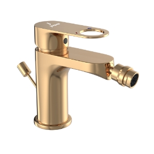 Picture of Single Lever 1-Hole Bidet Mixer with Popup Waste System - Auric Gold