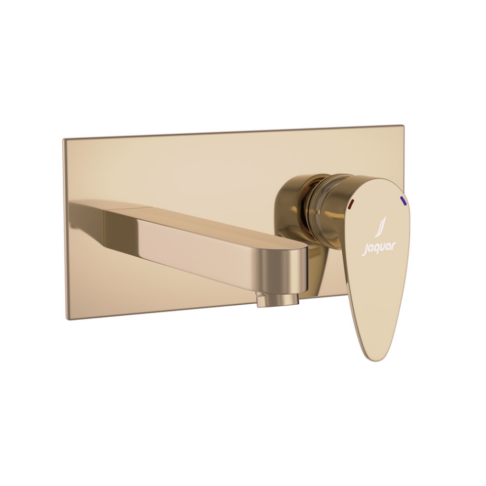 Picture of Exposed Part Kit of Single Lever Basin Mixer Wall Mounted - Auric Gold