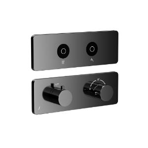 Picture of Exposed Part Kit of Cloud Touch Shower System - Black Chrome