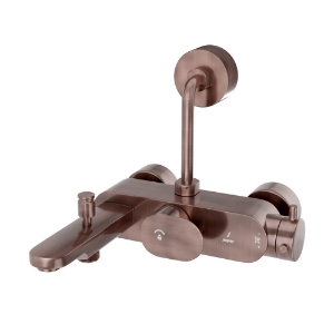 Picture of Exposed Thermostatic Bath & Shower Mixer 3-in-1  System - Antique Copper