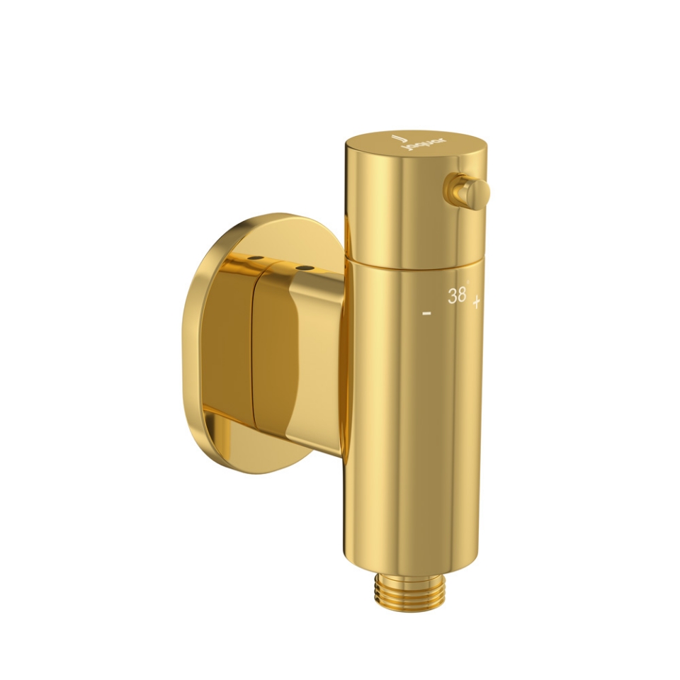 Picture of Exposed Part Kit of Concealed Thermostatic Valve - Gold Bright PVD 