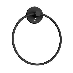 Picture of Towel Ring Round with Round Flange - Black Matt