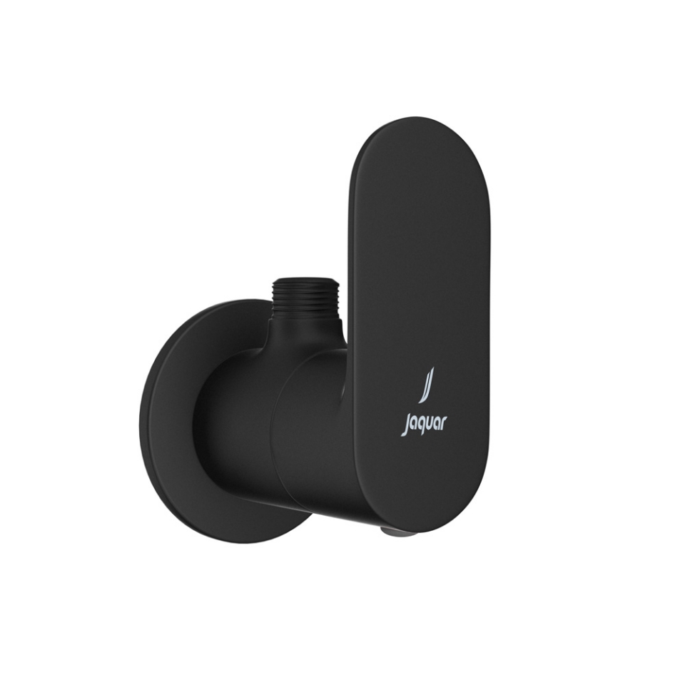 Picture of Angle Stop Cock with Wall Flange - Black Matt