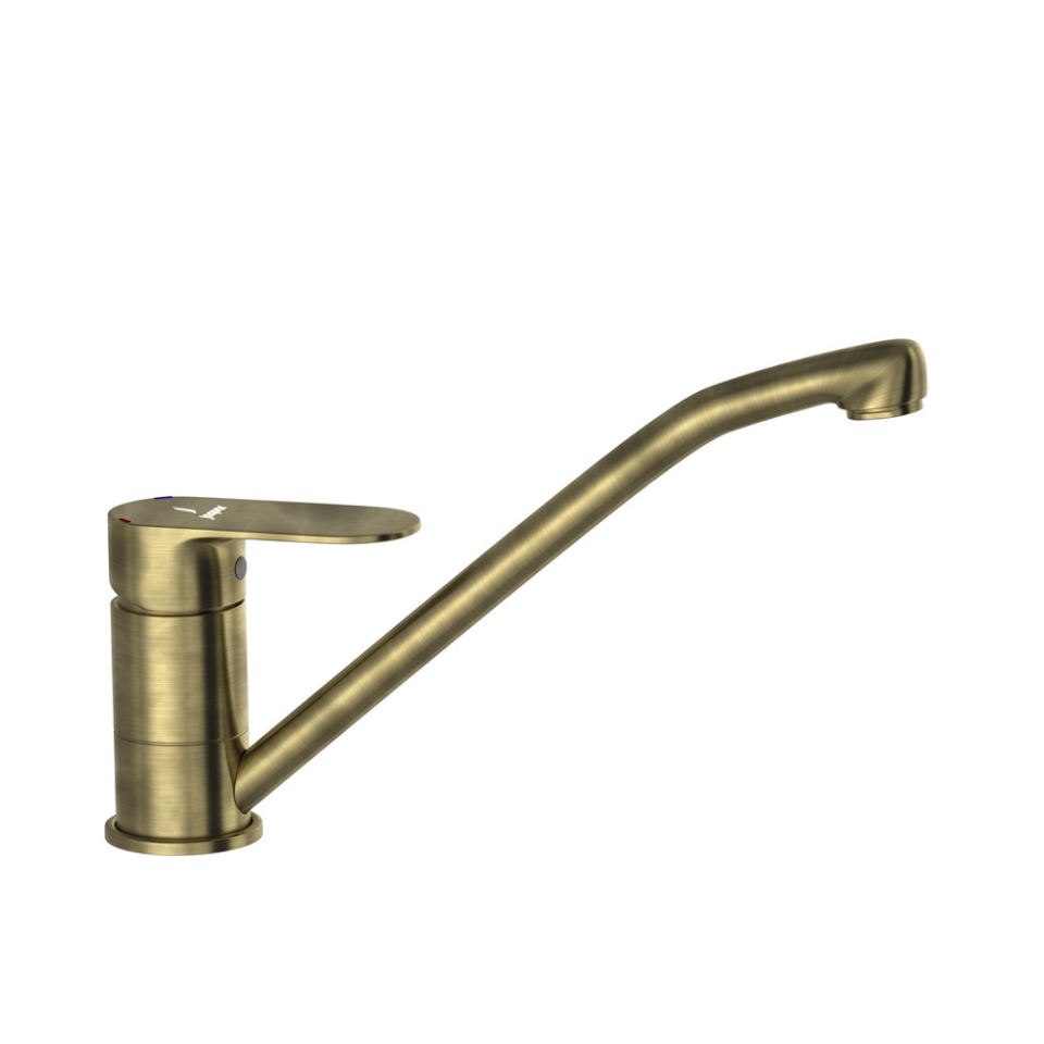 Picture of Single Lever Sink Mixer with Swinging Spout - Antique Bronze