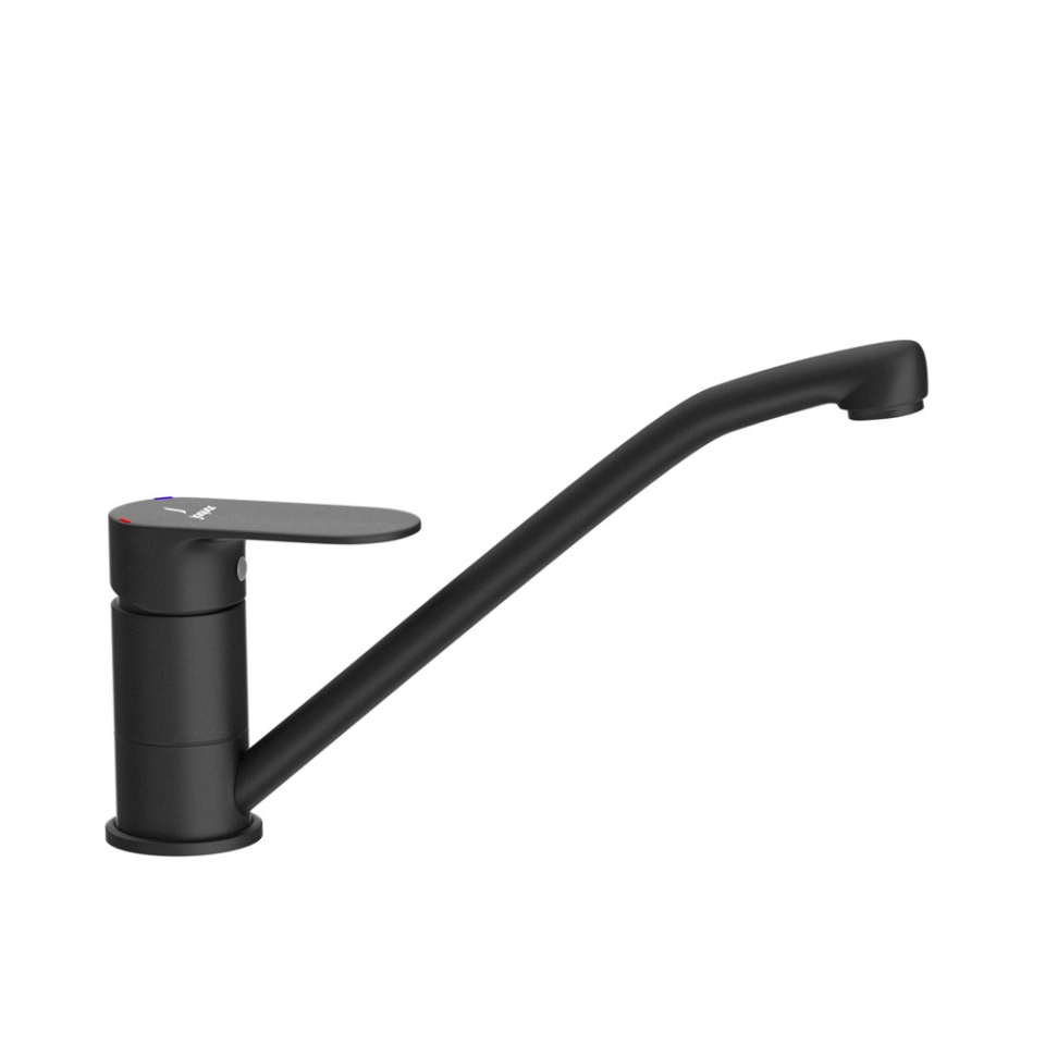 Picture of Single Lever Sink Mixer with Swinging Spout - Black Matt