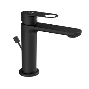 Picture of Single Lever Basin Mixer with Popup - Black Matt