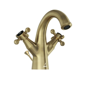 Picture of Central Hole Basin Mixer with Popup Waste System - Antique Bronze