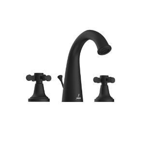 Picture of 3-Hole Basin Mixer with Popup Waste System - Black Matt