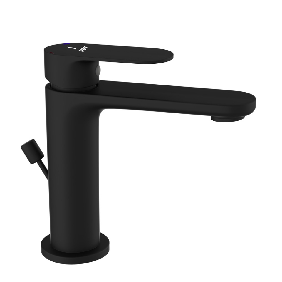 Picture of Single Lever Basin Mixer with Popup Waste -Black Matt