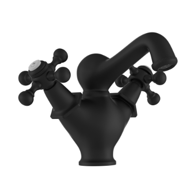 Picture of Central Hole Basin Mixer - Black Matt