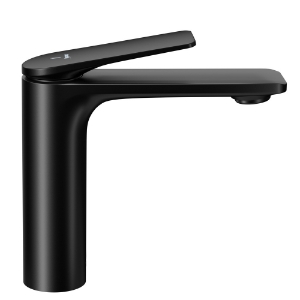 Picture of Single Lever Extended Basin Mixer - Black Matt