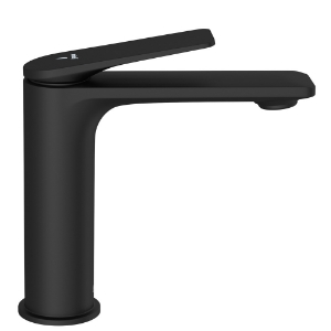 Picture of Single Lever Extended Basin Mixer - Black Matt