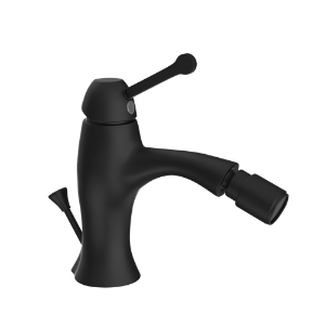 Picture of Single Lever 1-Hole Bidet Mixer with Popup Waste System - Black Matt