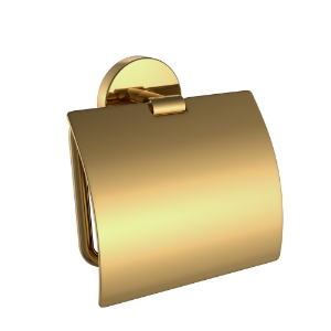 Picture of Toilet Roll Holder with Flap - Gold Bright PVD