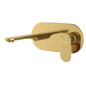 Picture of Exposed Part Kit of Single Lever Basin Mixer Wall Mounted - Gold Bright PVD