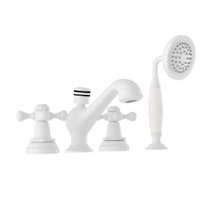 Picture of 4-Hole Bath Tub Mixer - White Matt