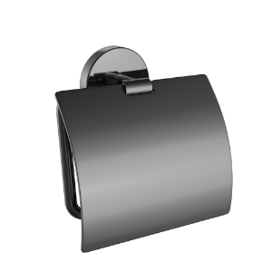 Picture of Toilet Roll Holder with Flap - Black Chrome