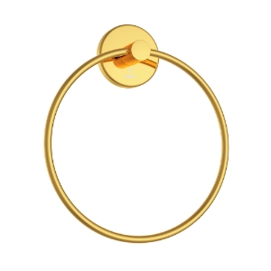 Picture of Towel Ring Round with Round Flange - Gold Bright PVD