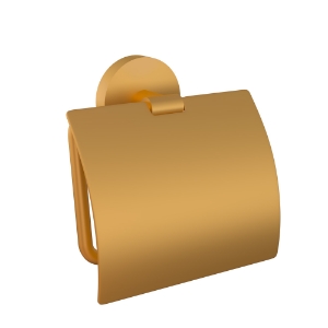 Picture of Toilet Roll Holder with Flap - Gold Matt PVD