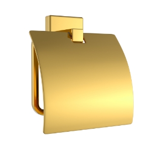 Picture of Toilet Roll Holder with Flap - Gold Bright PVD