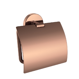 Picture of Toilet Roll Holder with Flap - Blush Gold PVD