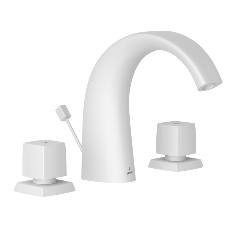 Picture of 3-Hole Basin Mixer - White Matt