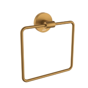 Picture of Towel Ring Square with Round Flange - Gold Matt PVD