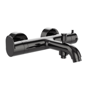 Picture of Exposed Bath Shower Mixer (Wall Mounted) - Black Chrome